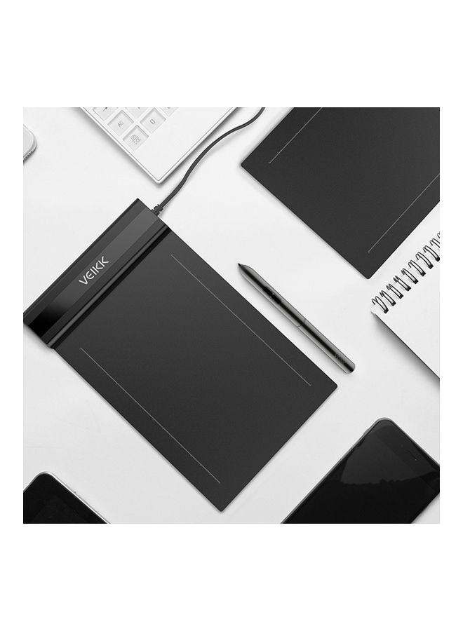 فايك جهاز لوحي برسومات مع قلم سلبي طراز S640 أسود  - Image 4