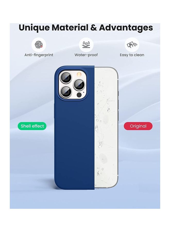 Rock Pow - Silicone Protective Case For iPhone 13 Pro Max 6.7 inch Navy Blue - Image 1