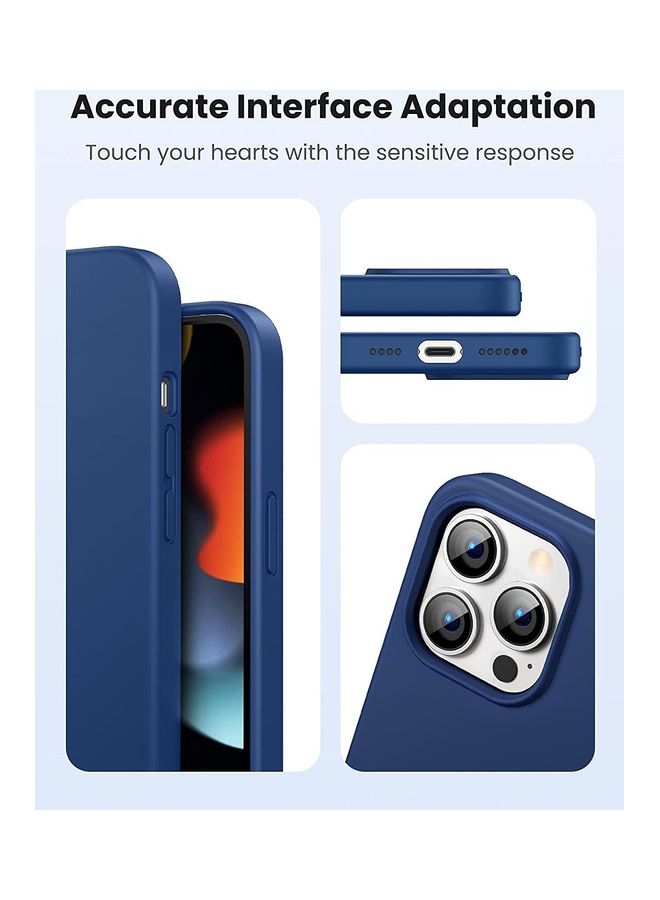 Rock Pow - Silicone Protective Case For iPhone 13 Pro Max 6.7 inch Navy Blue - Image 1