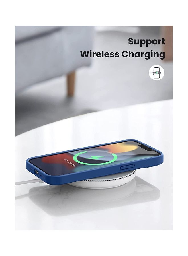 Rock Pow - Silicone Protective Case For iPhone 13 Pro Max 6.7 inch Navy Blue - Image 1
