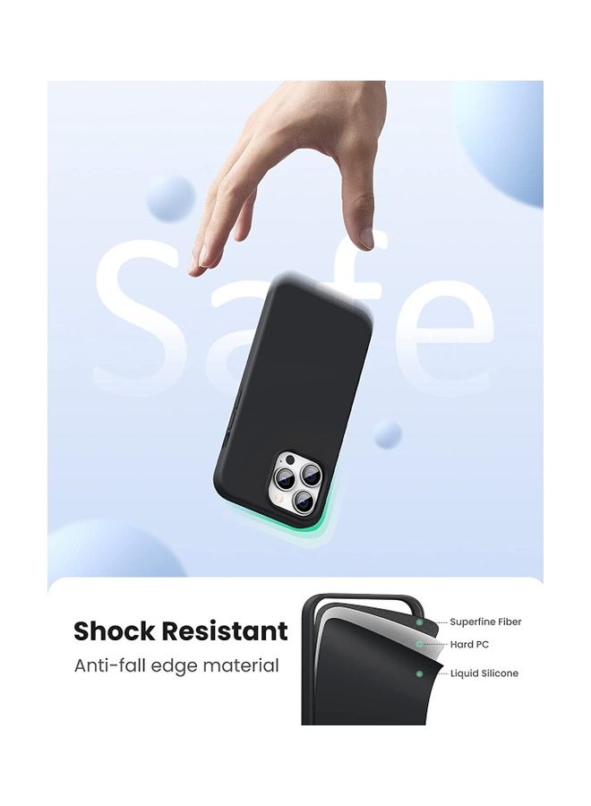 Silicone Protective Case For iPhone 13 Pro 6.1 inch Black Black