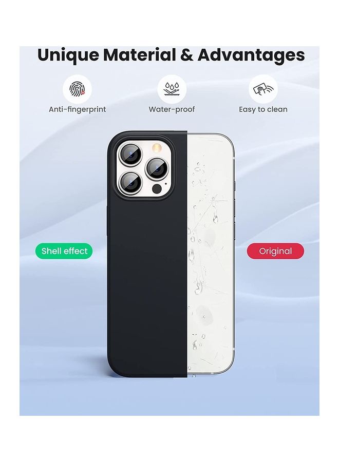 Silicone Protective Case For iPhone 13 Pro 6.1 inch Black Black