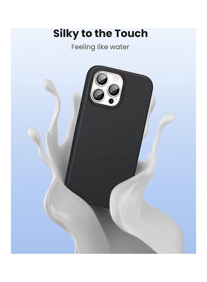 Silicone Protective Case For iPhone 13 Pro 6.1 inch Black Black
