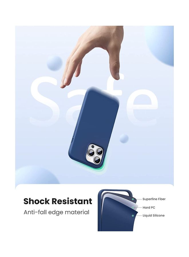 Silicone Protective Case For iPhone 13 Pro 6.1 inch Navy Blue