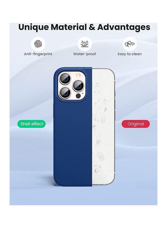 Silicone Protective Case For iPhone 13 Pro 6.1 inch Navy Blue