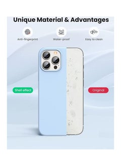 Rock Pow Silicone Protective Case For iPhone 13 Pro Max 6.7 inch Sky Blue  - Image 4