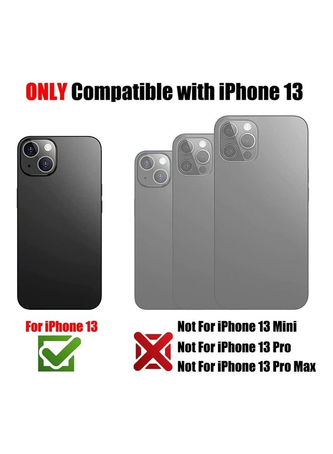 روك بو غطاء حماية من السيليكون لهاتف آيفون 13 مقاس 6.1 بوصة أسود - Image 2