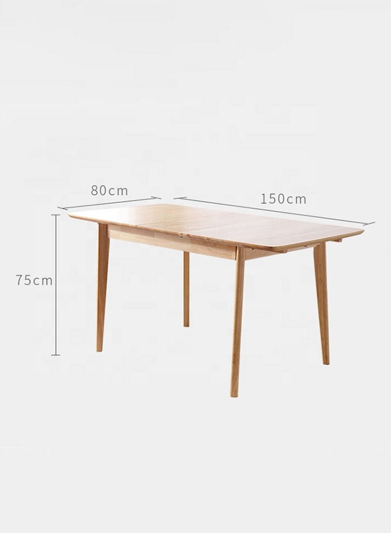 Switch - Seth 6 Seater Extendable Dining Table 120x80x75cm Beige - Image 1