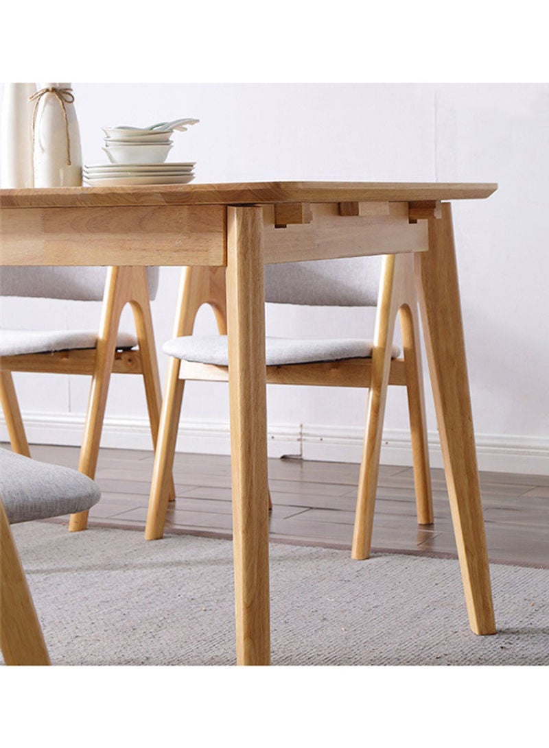 Switch - Seth 6 Seater Extendable Dining Table 120x80x75cm Beige - Image 1