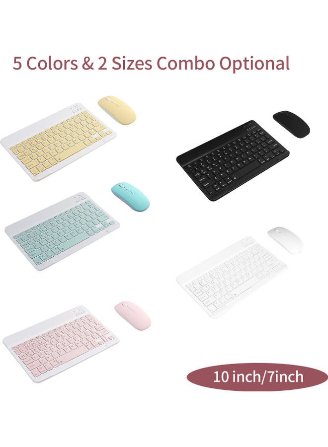 Generic Tablet Wireless Keyboard and Mouse Combo Ultra-slim Design Black  - Image 4