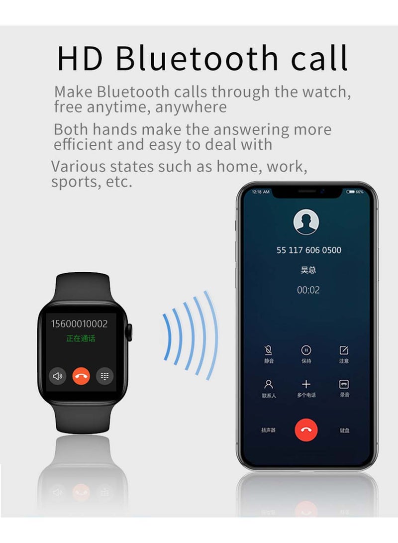 FitPro - Series 6 Full Screen Smart Watch Black - Image 1