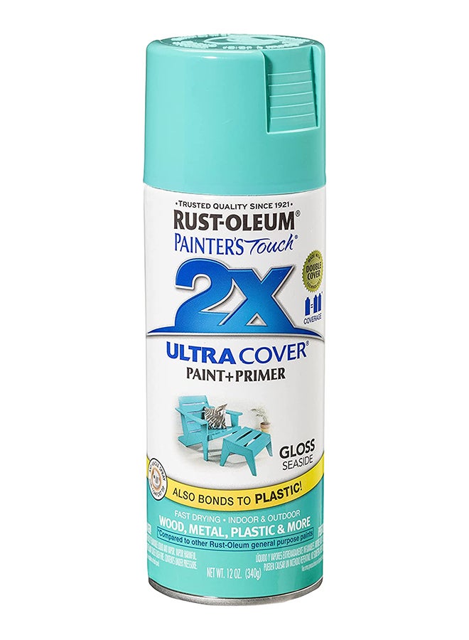 RUST-OLEUM Painter's Touch 2X Ultra Cover Gloss Spray 267116 Gloss Seaside  - Image 1