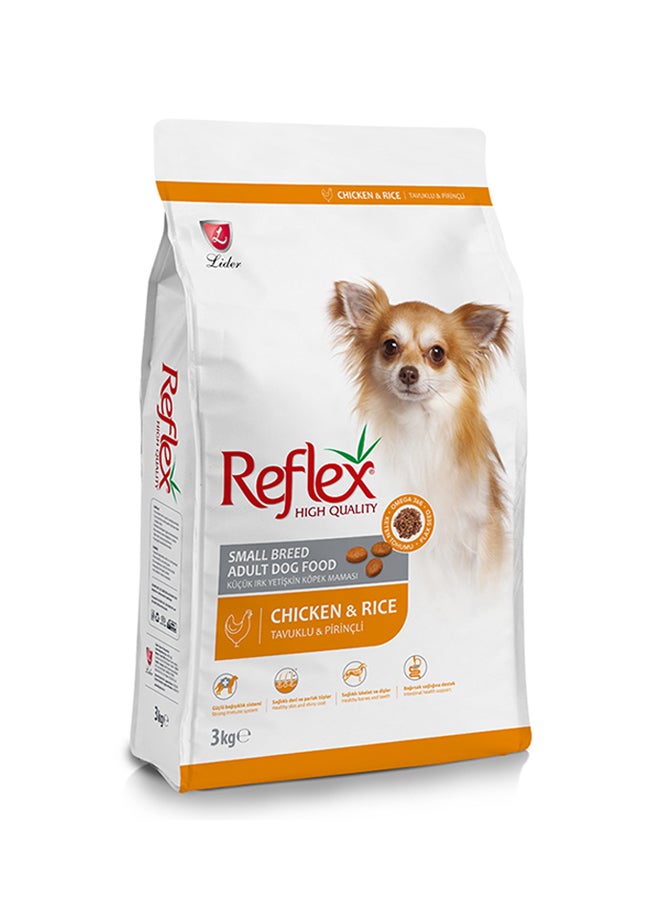 Small Breed Dog Food Chicken Chicken And Rice Multicolour 3kg
