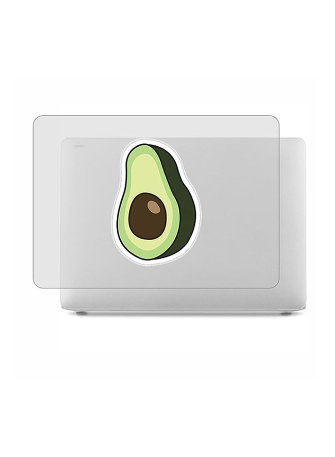 Theodor 2-Piece Printed Protective Hardshell Rubberized Case Cover For MacBook Air Silver - Image 1