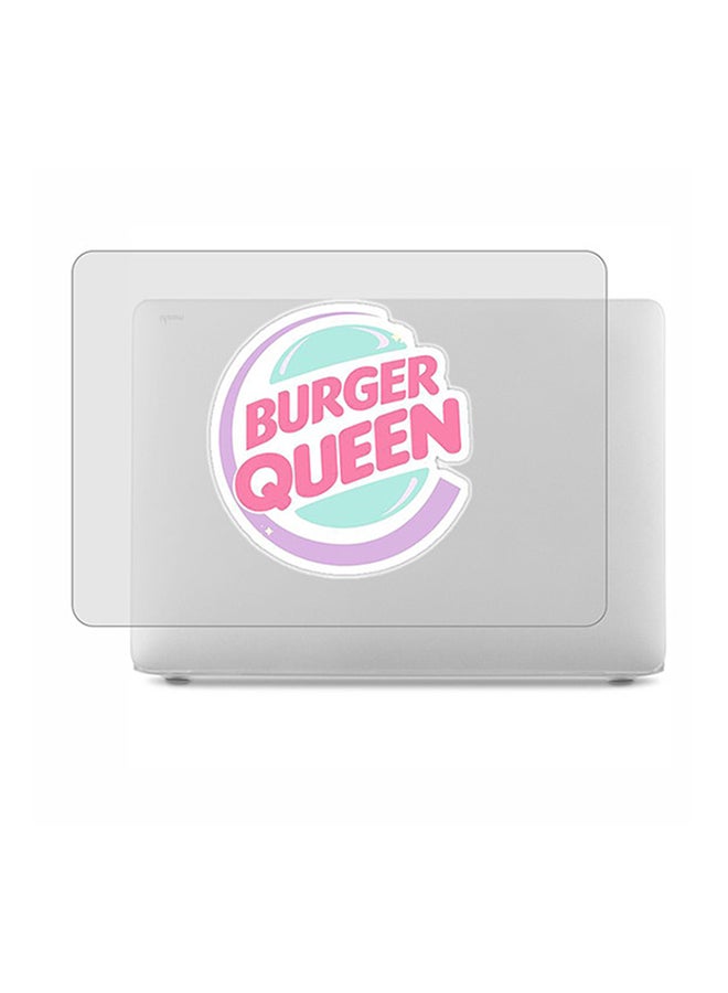 Theodor 2-Piece Printed Protective Hardshell Rubberized Case Cover For MacBook Air Silver - Image 1