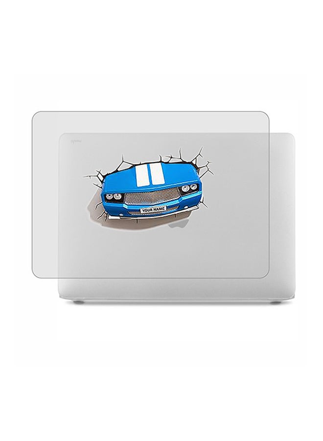 Theodor 2-Piece Printed Protective Hardshell Rubberized Case Cover For MacBook Air Silver - Image 1