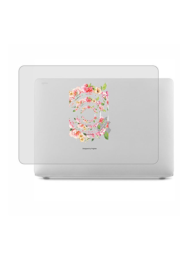 Theodor 2-Piece Printed Protective Hardshell Rubberized Case Cover For MacBook Air Silver - Image 1