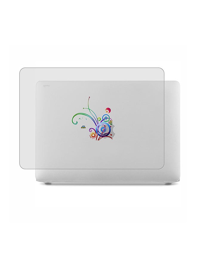 Theodor 2-Piece Printed Protective Hardshell Rubberized Case Cover For MacBook Air Silver - Image 1