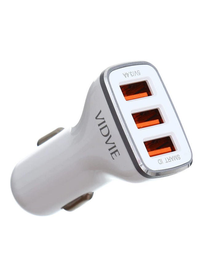 فيدفي 3.4A Fast Car Charger With Type-C Cable White - Image 1