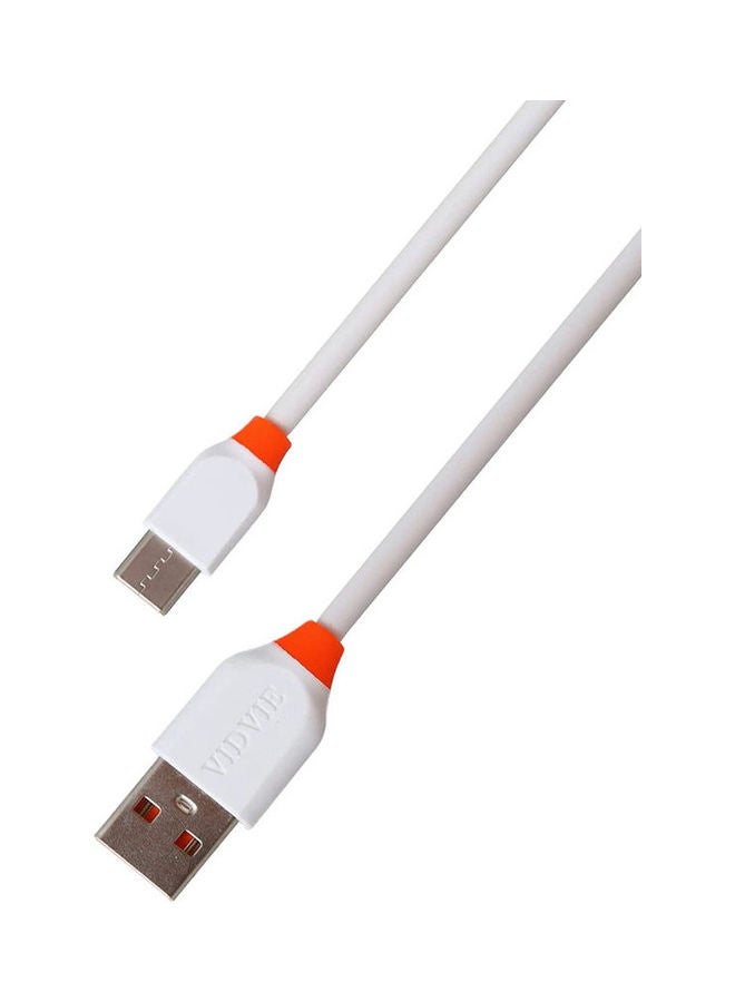 فيدفي 3.4A Fast Car Charger With Type-C Cable White - Image 2