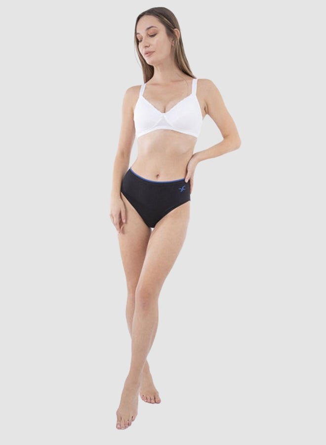 Carina Lace Trim Non-Padded Bra White - Image 1