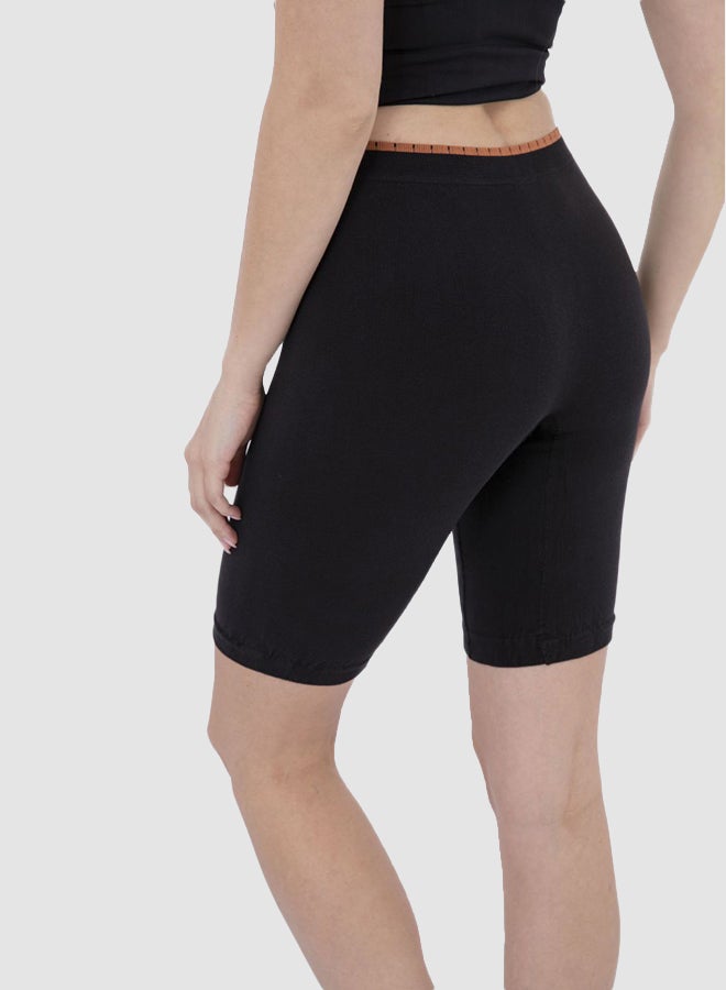 Carina Cotton Short Sport - N Black - Image 4