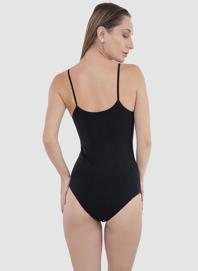 Carina Sandra Strap Bodysuit Black  - Image 4