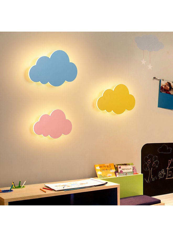 مصباح حائط LED على شكل سحابة لغرفة الأطفال أزرق 28 x 10 x 28سم  - Image 5