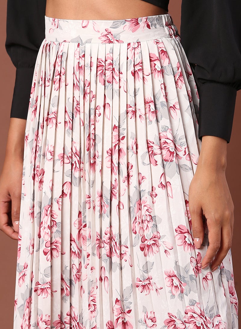 Aila - Casual Printed Skirt Multicolour - Image 1