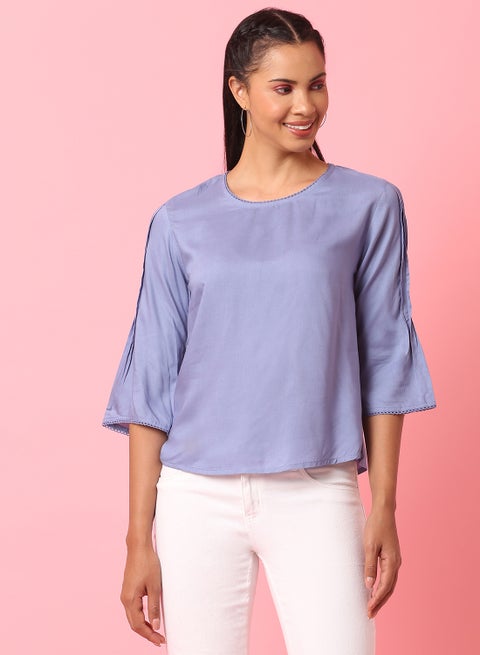 Casual Stylish Top Blue