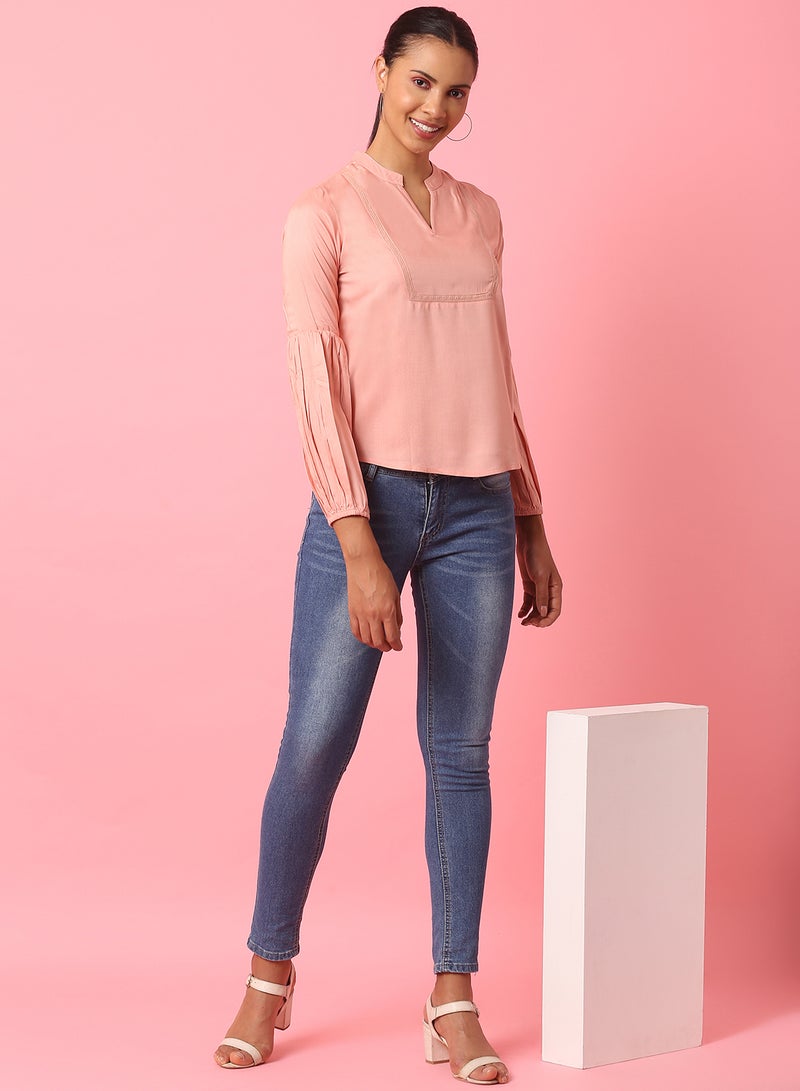 Aila Casual Stylish Top Pink - Image 3