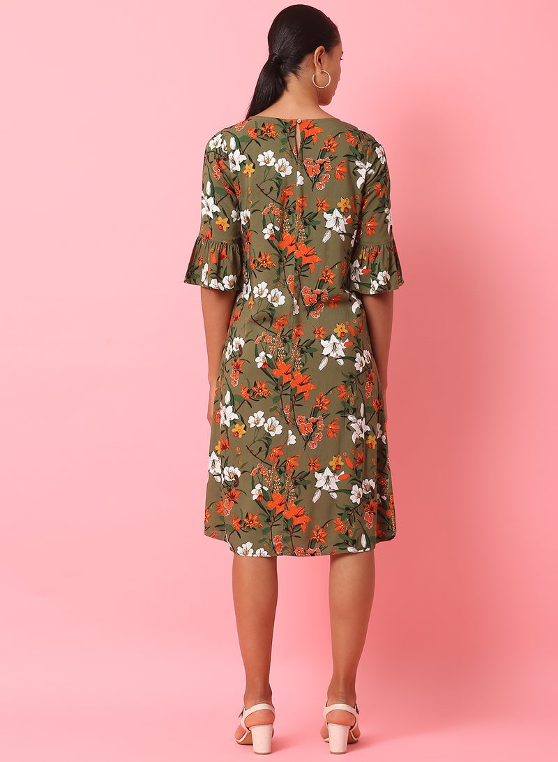 Aila - Casual Stylish Dress Multicolour - Image 1