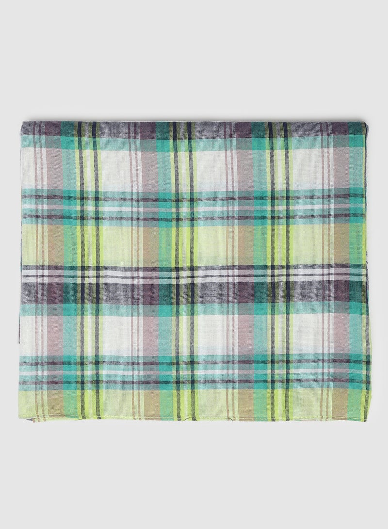 Aila - Checkered Pattern Scarf Multicolour - Image 1