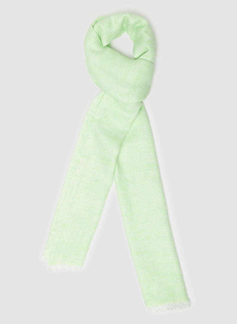Aila Regular Plain Scarf Green  - Image 1