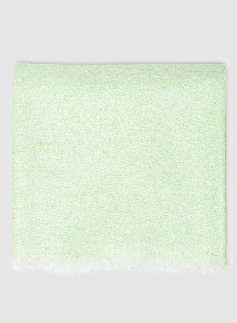 Aila Regular Plain Scarf Green  - Image 2