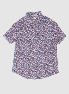 Baby Boys Collar Neck Shirt With Short Sleeve Multicolour