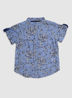 Baby Boys Collared Neck Short Sleeve Shirt Multicolour