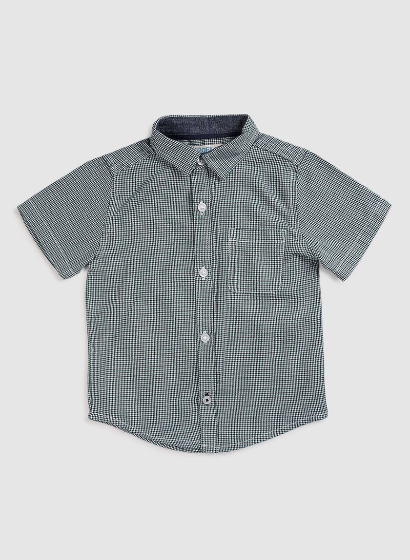 Zarafa - Baby Boys Collar Neck Short Sleeve Shirt With Stripes Multicolour - Image 1