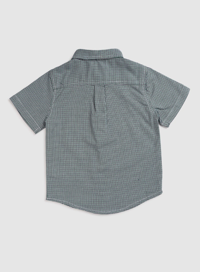 Zarafa - Baby Boys Collar Neck Short Sleeve Shirt With Stripes Multicolour - Image 1