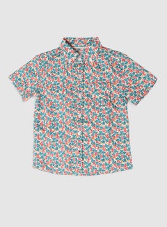 Baby Boys Collared Neck Short Sleeve Shirt Multicolour