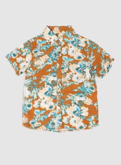 Zarafa Baby Boys Collar Neck Short Sleeve Shirt Prints Multicolour  - Image 1