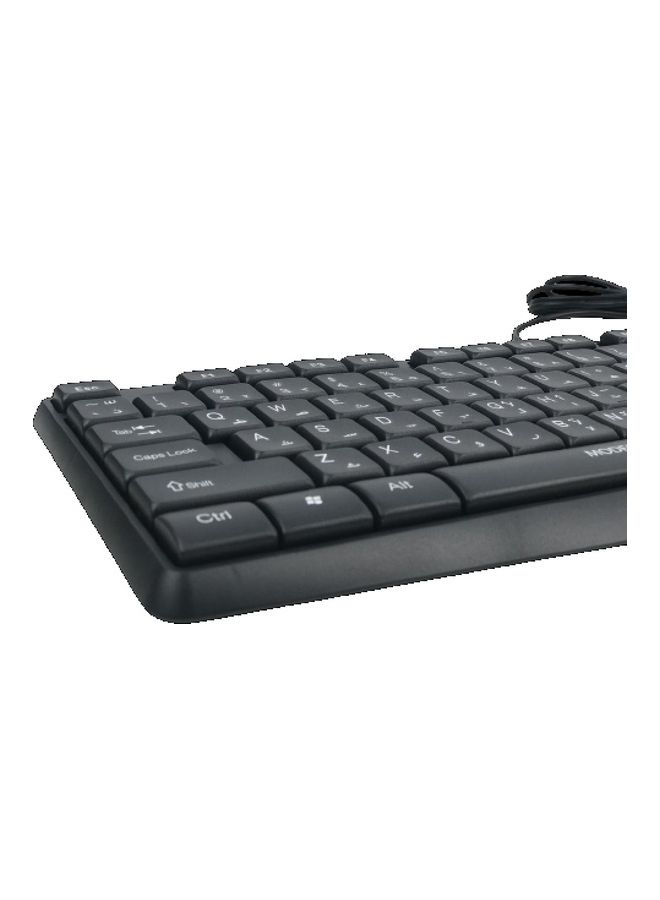 HEATZ - Slim Wired Keyboard with 104 Keys for Windows Black - Image 1