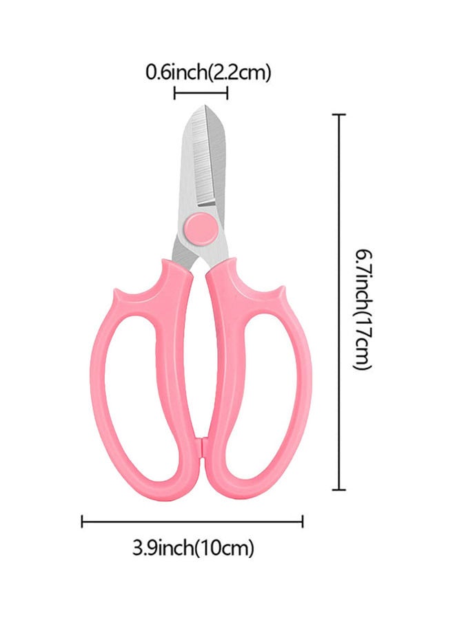 Generic 3-Piece Stainless Steel Garden Flower Scissors Multicolour 25x12.5x2.5cm  - Image 2