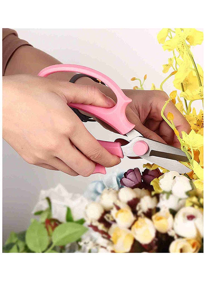 Generic 3-Piece Stainless Steel Garden Flower Scissors Multicolour 25x12.5x2.5cm  - Image 4
