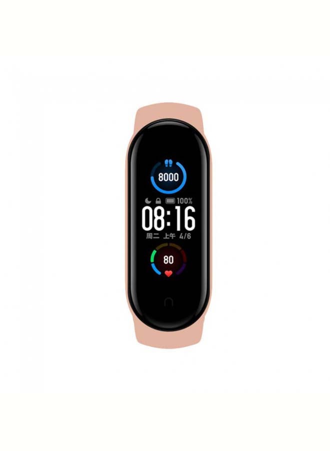 MARGOUN - Replacement Silicone Band Strap For Xiaomi Mi 5/6 Flesh Pink - Image 1