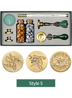 Generic 8-Piece Vintage Wax Seal Stamp Kit Multicolour  - Image 3