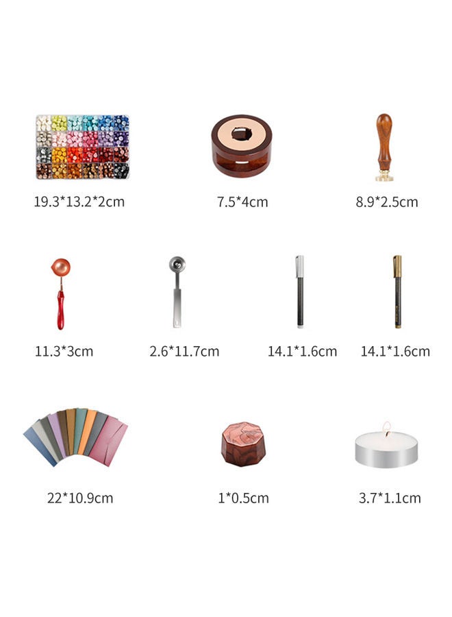 Generic 605-Piece Wax Seal Stamp Kit Multicolour  - Image 5