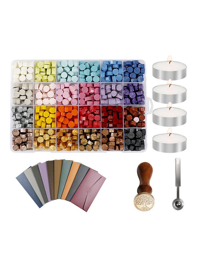 مجموعة أختام شمع مكونة من 605 قطعة متعدد الألوان - Image 1