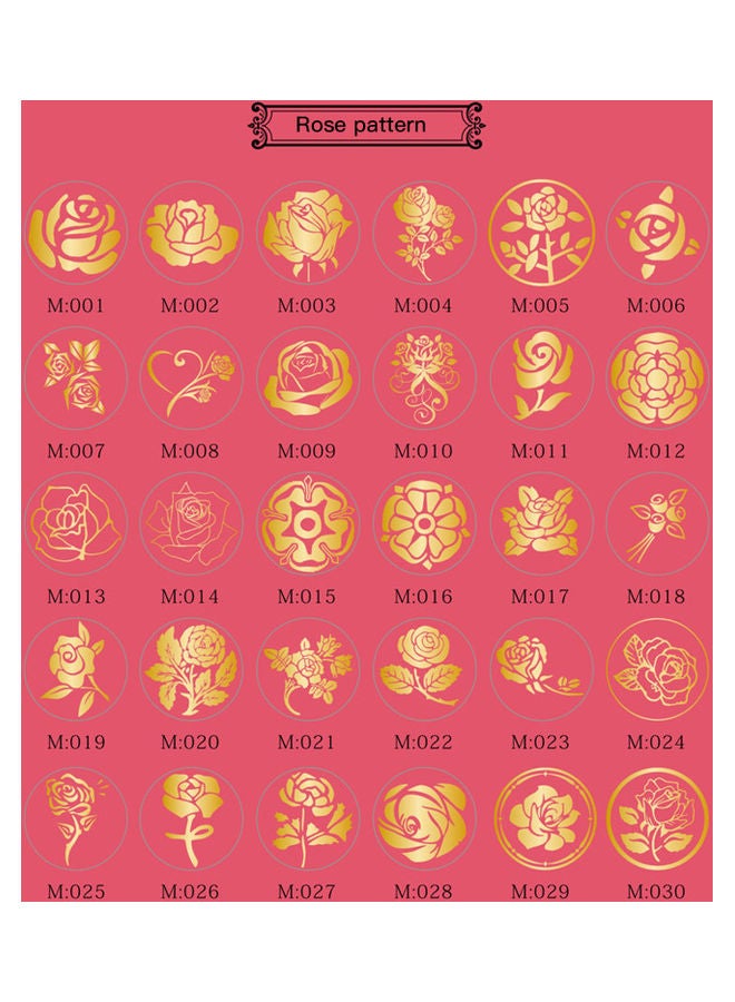 7-Piece Wax Seal Stamp Set Multicolour