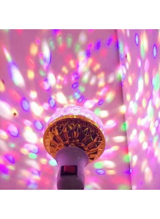 مصباح LED دوار للمسرح ذهبي 12 x 9.50 x 9.50سم - Image 3